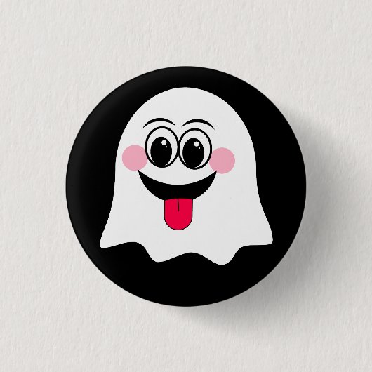 Grappige Ghost emoji! Ronde Button 3,2 Cm (Voorkant)