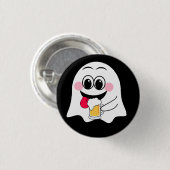 Grappige Ghost emoji! Ronde Button 3,2 Cm (Voorkant /achterkant)