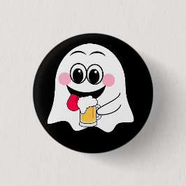 Grappige Ghost emoji! Ronde Button 3,2 Cm