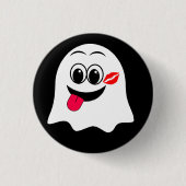 Grappige Ghost emoji! Ronde Button 3,2 Cm (Voorkant)