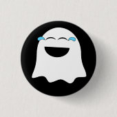Grappige Ghost emoji! Ronde Button 3,2 Cm (Voorkant)