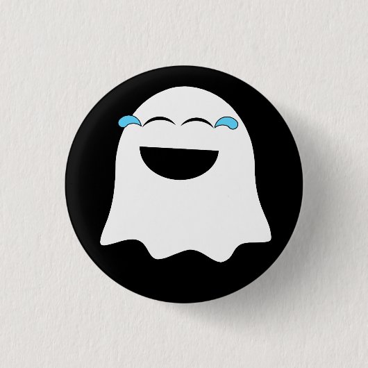 Grappige Ghost emoji! Ronde Button 3,2 Cm (Voorkant)