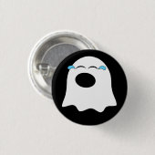 Grappige Ghost emoji! Ronde Button 3,2 Cm (Voorkant /achterkant)