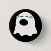 Grappige Ghost emoji! Ronde Button 3,2 Cm (Voorkant)