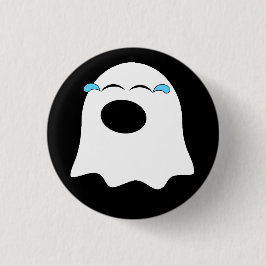 Grappige Ghost emoji! Ronde Button 3,2 Cm