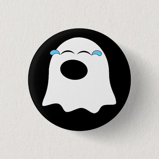 Grappige Ghost emoji! Ronde Button 3,2 Cm (Voorkant)