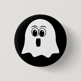 Grappige Ghost emoji! Ronde Button 3,2 Cm