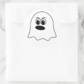 Grappige Ghost emoji! Ronde Sticker (Tas)