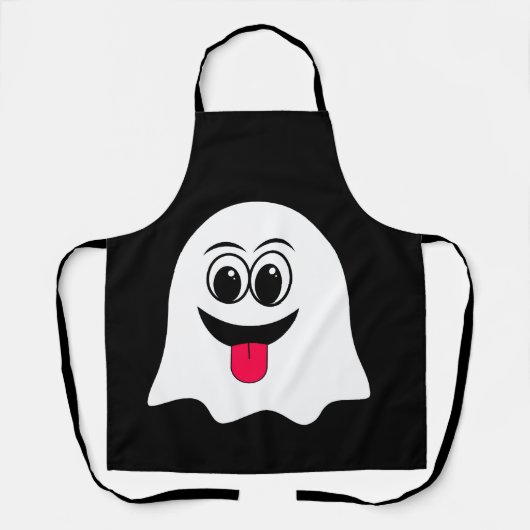 Grappige Ghost emoji! Schort (Voorkant)