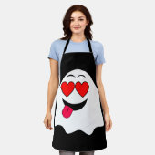 Grappige Ghost emoji! Schort (Gedragen)
