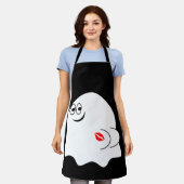 Grappige Ghost emoji! Schort (Gedragen)