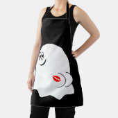 Grappige Ghost emoji! Schort (Insitu)