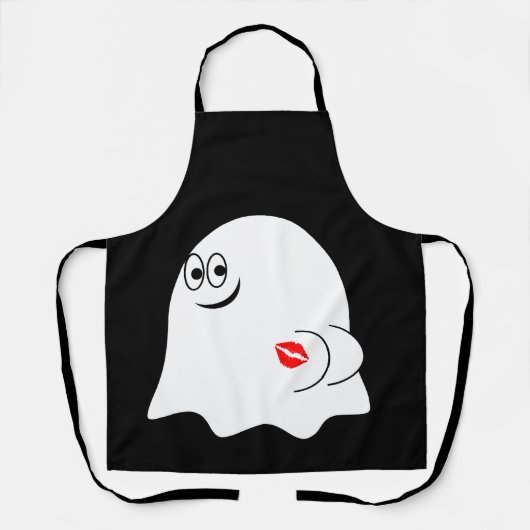 Grappige Ghost emoji! Schort (Voorkant)
