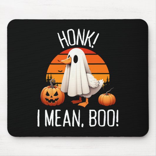 Grappige Ghost Goose Honk Ik bedoel Boo Muismat (Voorkant)