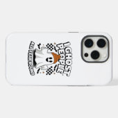 Grappige Ghost iPhone Hoes - Ik laat mensen het he Hoesje (Achterkant horizontaal)