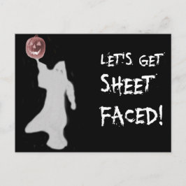 Grappige Ghost Jack O Lantern Halloween Briefkaart