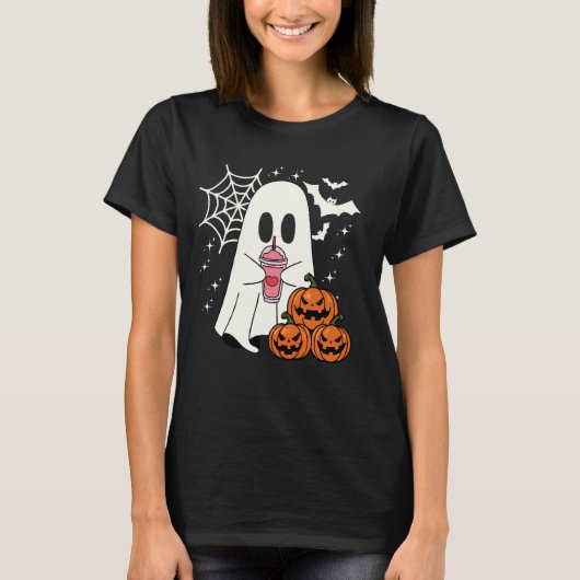 Grappige Ghost Jack O Lantern Halloween Spooky Sei T-shirt (Voorkant)
