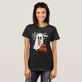 Grappige Ghost Jack O Lantern Halloween Spooky Sei T-shirt (Voorkant volledig)