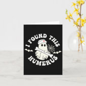 Grappige Ghost Nurse Halloween Kaart (Gele Bloem)