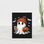 Grappige Ghost Pumpkin Jack O Latern Spooky Season Kaart (Voorkant)