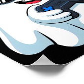 Grappige Ghost Spelen Videogame Halloween Gaming B Poster (Hoek)