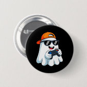Grappige Ghost Spelen Videogame Halloween Gaming B Ronde Button 5,7 Cm (Voorkant /achterkant)