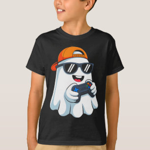 Grappige Ghost Spelen Videogame Halloween Gaming B T-shirt