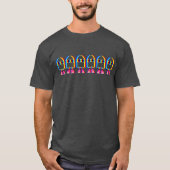 Grappige Ghost Trippy Vaporwave Halloween Techno R T-shirt (Voorkant)