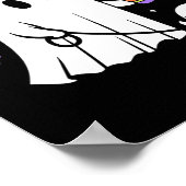 Grappige Ghost Walking Dog Spooky Ghost Coffee Hal Poster (Hoek)