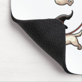 Grappige Ghost Walking Dog Spooky Seizoen Hallowee Muismat (Hoek)