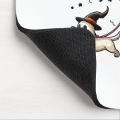 Grappige Ghost Walking Dog Spooky Seizoen Hallowee Muismat (Hoek)