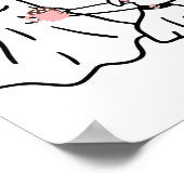 Grappige Ghost Walking Dog Spooky Seizoen Hallowee Poster (Hoek)