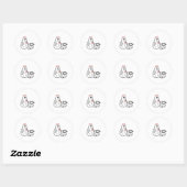 Grappige Ghost Walking Dog Spooky Seizoen Hallowee Ronde Sticker (Vel)