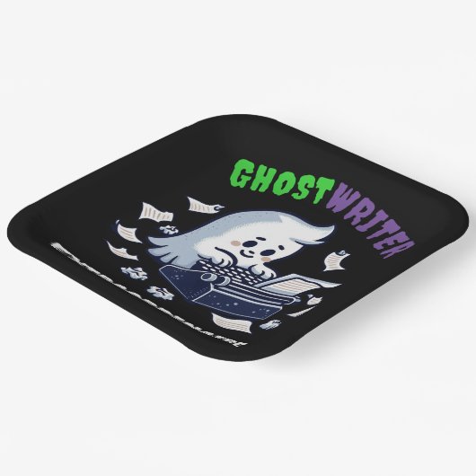 Grappige Ghost Writer Extraordinaire Schattigee Gh Papieren Bordje (Gebogen)