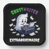 Grappige Ghost Writer Extraordinaire Schattigee Gh Papieren Bordje (Voorkant)