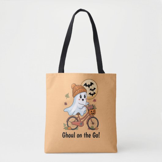 Grappige Ghoul on the Go Custom Tote Bag (Voorkant)