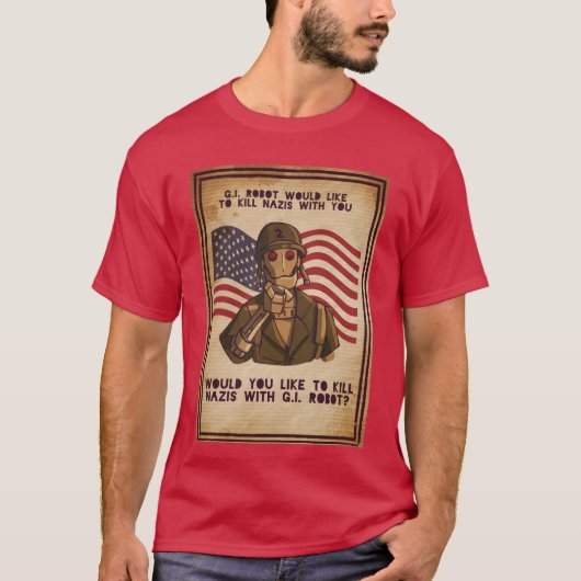 grappige gi robot t-shirt (Voorkant)