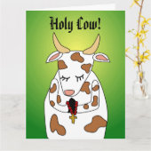 Grappige Giant Verjaardag Kaart Sjabloon Heilige K (Gele Bloem)