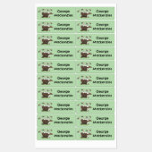 Grappige gieren humor cartoon gepersonaliseerd labels (Vel)