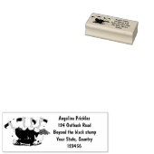 Grappige gieren humor cartoon rubber stamp rubberstempel (Gestempeld)