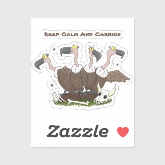 Grappige gieren humor cartoon sticker (Vel)