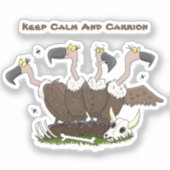 Grappige gieren humor cartoon sticker (Voorkant)