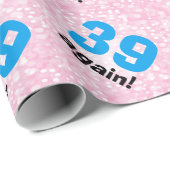 Grappige Gift Wrap Verjaardag 39 Over de Heuvel Cadeaupapier (Rol Hoek)