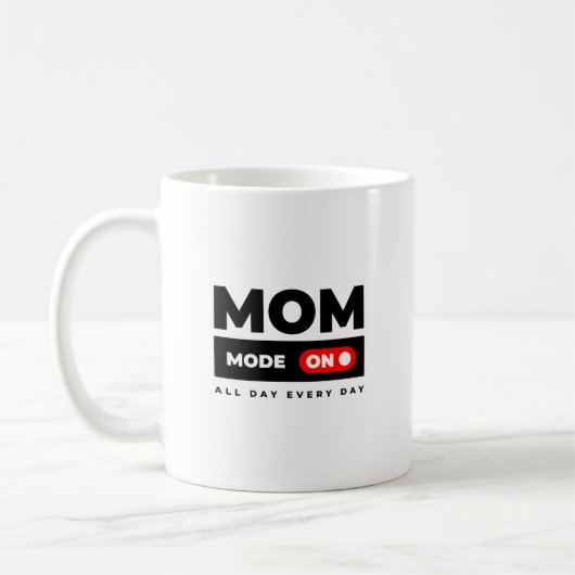 Grappige giftful moeder mode aan – vet ontwerp koffiemok (Links)