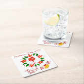 Grappige Gin-Gle Bells kerst Kartonnen Onderzetters (Insitu)