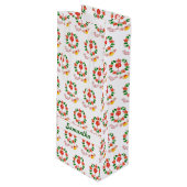 Grappige Gin-gle Bells Kerstfles Wijn Cadeautas (Voorkant Gekanteld)