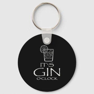 Grappige Gin Tonic Spreuk Oh Het Is Gin Tijd  Sleutelhanger