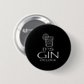 Grappige Gin Tonic Zinspreuk Oh Het Is Gin Tijd Ronde Button 5,7 Cm (Voorkant /achterkant)