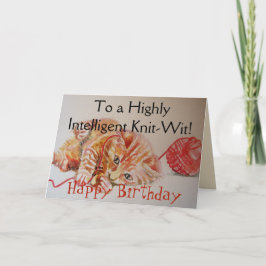 Grappige Ginger Cat Breien Knit Wool Verjaardag Ka Kaart