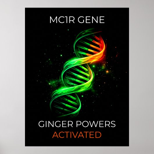 Grappige Ginger Powers Geactiveerde Rodeharigen DN Poster (Voorkant)